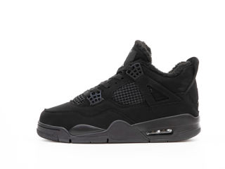 Nike Air Jordan 4 Retro Black Cat Unisex cu blana/с мехом foto 5