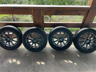 Jante 4x100 Opel Toyota  + anvelope iarnă Michelin foto 4