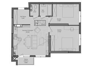 Apartament cu 3 camere, 71 m², Centru, Criuleni foto 2