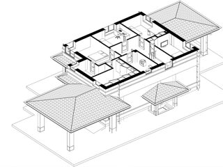 Casă de locuit individuală cu 2 niveluri S+P+E / stil neoclasic / 196,8 m2 / construcții / renovare foto 4