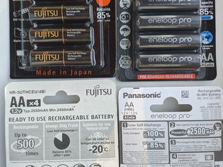 Аккумуляторы Panasonic, Eneloop, Fujitsu, LG-HG2. Зарядки Japcell, Maha. foto 1