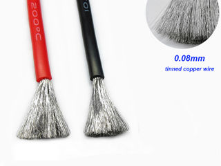 Silicone cable, Силиконовый кабель 2 AWG - 26 AWG. foto 3