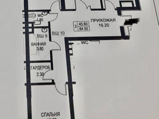 Apartament cu 3 camere, 85 m², Buiucani, Chișinău foto 2