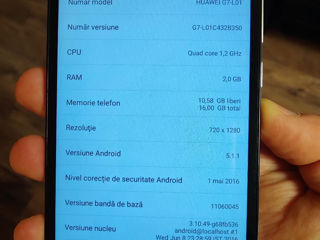 Vând Smartphone Huawei Ascend G7 foto 2