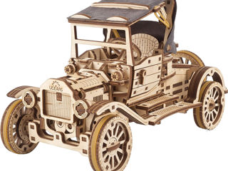 Puzzle 3D de mașini de epocă Kit de mașini cu acoperiș pliabil și motor functional cu 4 cilindri.