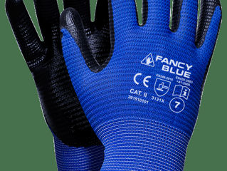 Mănuși cu acoperire de nitril Fancy Blue / Перчатки Fancy Blue с нитриловым покрытием