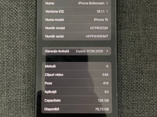 Vând iPhone 15 foto 6