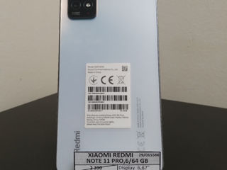 Xioami Redmi Note 11 Pro,4/64 Gb,2200 lei