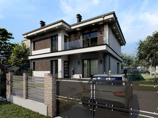 Proiect de casă individuală, modernă, cu 2 niveluri, Arhitect/Inginer/Proiecte/Renovare