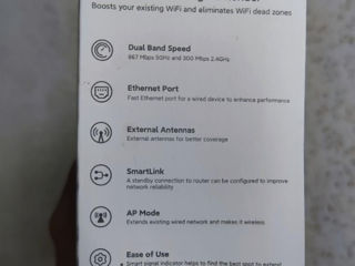 Усилитель сигнала Xiaomi Mi Wi Fi Range Extender AC1200 2.4GHz/5.8GHz. foto 8