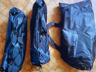 2 pachete taburet de camping, scaun pliabil samll scaun de tabără portabil de 13 inch foto 8