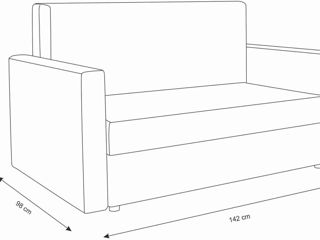 Canapea extensibilă comodă și calitativă foto 4