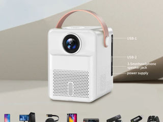 Cinema Proiector MagicCubic X8 Mini WiFi Bluetooth USB 3.5mm foto 5