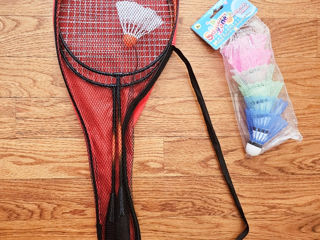 Set de badminton cu husă + 6 fluturași cadou foto 2