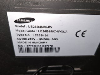 Продам телевизор  Samsung LE-26B450C4W, HD, черный. Б/У в хорошем состоянии foto 3