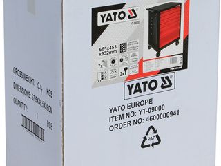 YT-09000 Инструментальная тележка с 7 ящиками "Yato " foto 4
