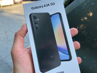 Samsung Galaxy A34 Graphite 128Gb Sigilat + Garantie 2 Ani!