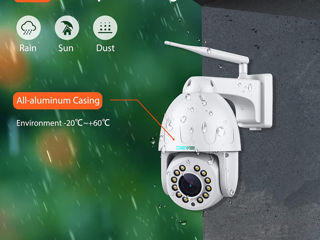 Cameră SV3C - PTZ WiFi-de securitate în aer liber Zoom optic 15X Urmărire automată 5MP foto 3