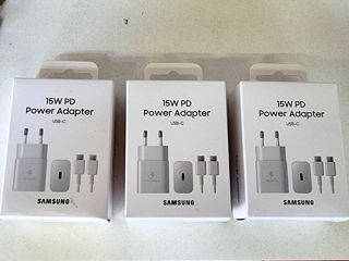 Новые, оригинальные сетевые зарядки Samsung 65w, 45w, 35w, 25w, 15w.  Apple 20w foto 3