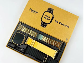 Фитнес-Smart-G9 Ultra=Золотая серия=Премиальная модель с беспроводной зарядкой и 2 ремешка в Подарок foto 3
