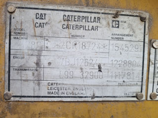 Buldoexcavator caterpillar 428c anul 1999 accept schimb pe apartament. foto 5