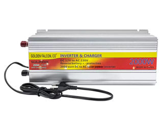 Invertor 2000w 2 in 1 cu incarcator incorporat SUA-2000C foto 2