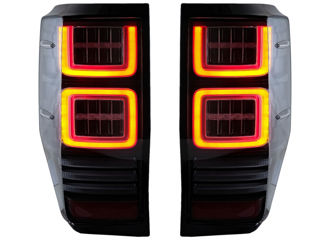 Stopuri LED compatibil cu Ford Ranger (2012-2018) Geam Clar cu Semnal Dinamic