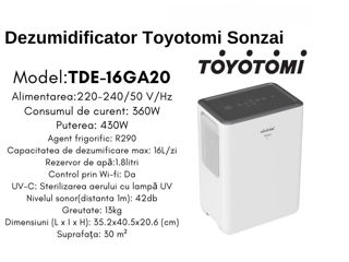 Dezumidificator Toyotomi TDE-16GA20 foto 2