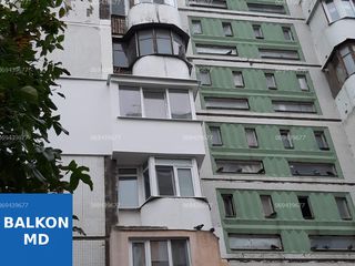 Reparatia balcoanelor, extinderea tuturor seriilor. Chisinau! Zidire din gazobloc alungirea balconul foto 3