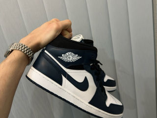 nike air jordan 1 mid armory navy blue white