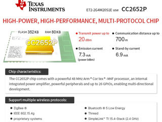 Координатор Zigbee V4 CC2652P (Ebyte E72-2G4M20S1E), USB Стик foto 7