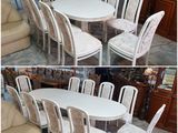 Masa, scaune, masa alba, scaune , mese , scaune importate din europa. белый стол, стол и стулья... foto 2