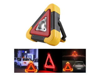 Фонарь-прожектор - аварийный знак, с функцией Powerbank и зарядкой от USB и от солнца фото 3