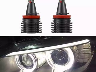 Led h8 angel eyes 80w pentru bmw e90 e91 e92 e93 e82/e87e60e61e63e70e71e84x5