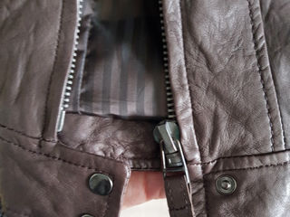 Коричневая куртка, натуральная кожа, Испания, размер S foto 5