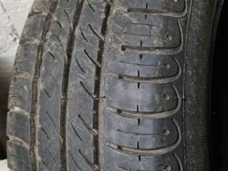 4 roti disc 5x100, cauciucuri de vara 185/60 R14 foto 4