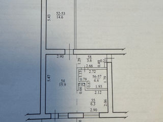 Apartament cu 2 camere, 45 m², Centru, Dubăsari foto 3