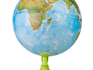 Glob pamintesc harta fizica-politica a lumii 30cm cu iluminare
