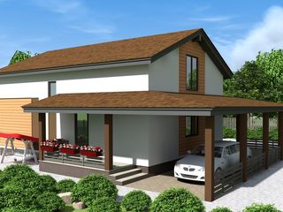 Семейный дом 140 м2. Строим СИП дома в Молдове по доступной цене за 21 день. foto 1