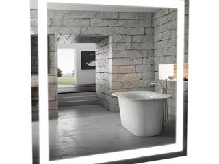 Зеркало для ванной комнаты "Альфа" 60 см с подсветкой LED foto 1