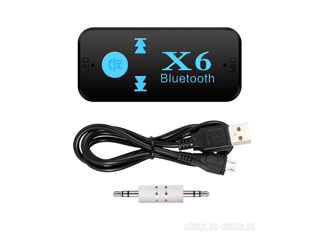 X6 Aux Audio Adapter 3.5mm Bluetooth - Блютуз Адаптер + Музыка + Громкая связь в Автомобиль foto 4