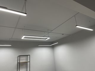 Corpuri de iluminat interior led liniare, panlight, lampa LED suspendata office, banda LED, GTV foto 4