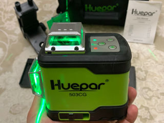 Laser Huepar 3D 503CG 12 linii + magnet + tinta  + geantă + garantie + livrare gratis foto 8