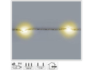 Luminite De Craciun "Fir" 320Led Alb-Cald, 24M Cablu Transparent