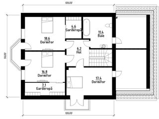 Casă de locuit individuală cu 2 niveluri P+M/ reconstrucții / renovări / arhitect / 3D foto 7