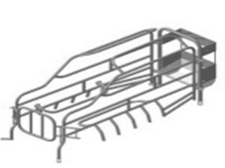 Станок опороса для свиноматок оцинкованный