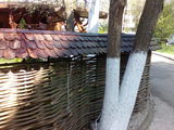 Gard impletit din nuele foto 2