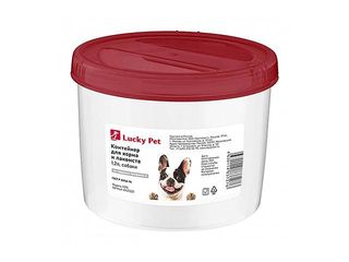 Container Pentru Hrana Lucky Pet 1.2L, Ciini, Bordo