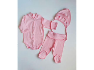 Set Pampy (1-3 Luni) Peach Pink