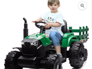 Tractor electric de la 3 la 8 ani , roti moi, scaune piele foto 0